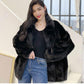 WTEMPO Winter Fur Coat Women Thickened Imitation Rabbit Fur Short Loose Mink Fluffy Coat