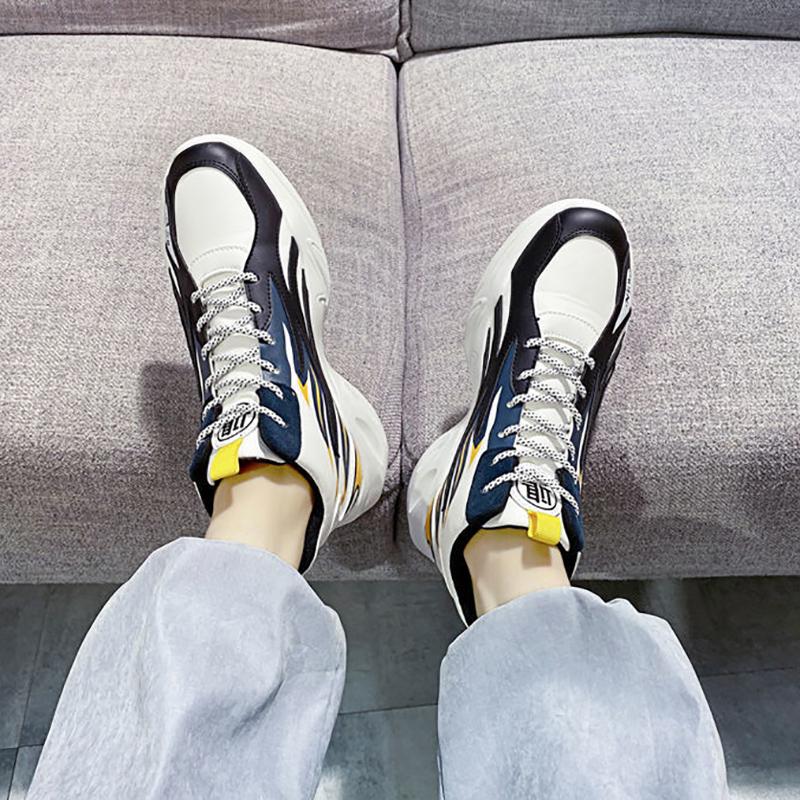 Summer Autumn Men's Sneakers Korean Trendy High-top Shoes All-match Student Men's Basketball Shoes