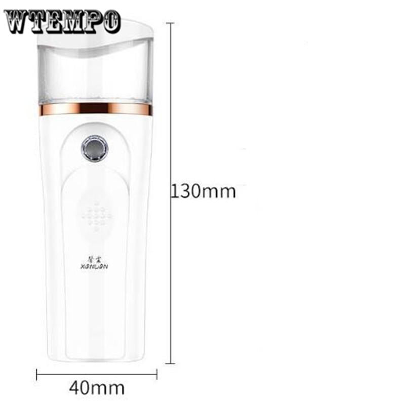 Beauty Steaming Face Meter USB Charging Portable Nano Spray Face Humidifier Cold Spray Hand-Held