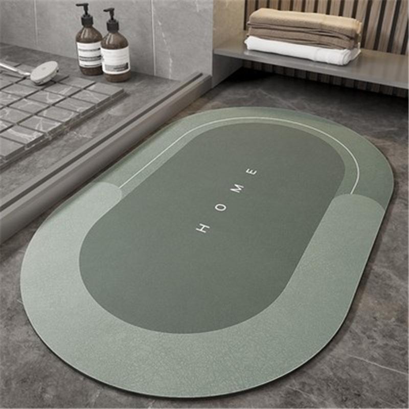 40*60cm Super Absorbent Silica Gel Floor Mat,Bathroom Carpet Floor Mats, Door Bathroom Non-Slip Mats