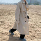 Autumn and Winter Loose Windbreaker Men's Mid-length Coat Jacket Casual Loose Top