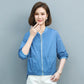 Printed Solid Color Sun Protection Clothing Women's Long-sleeved Light Women's Short Jacket Casual All-match Summer Sun Protection Shirt