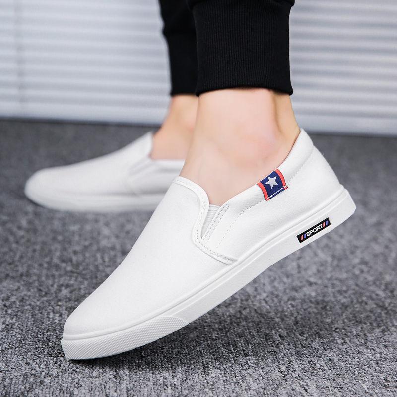 Men's Casual Flat Shoes Canvas Shoes Chaussure Homme Shoes for Men Lazy Shoes