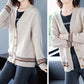 Autumn and Winter Style Korean Loose Knitted Cardigan Button Long-sleeved Sweater Fashion Coat Women