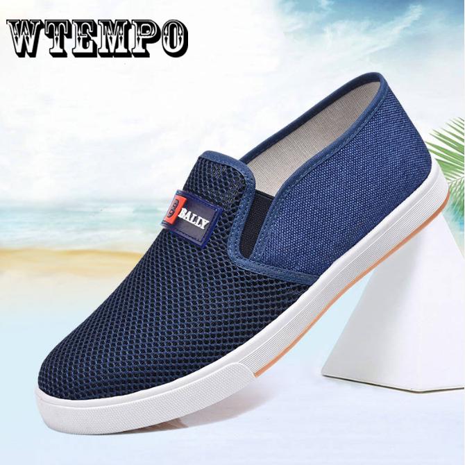 WTEMPO Brand Mens Casual Peas Shoes Men Loafers Slip on Men's Flats Male Driving Shoes