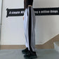 Pants Plus Velvet Models Korean Version of The Original Stone Splicing Straight Casual Pants Wild Loose Beam Tartar Trousers Trousers Tide