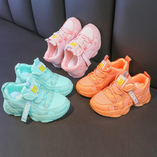 New Arrivals Kids Shoes for Boys Baby Toddler Sneakers Fashion Boutique Breathable Little Children Girls Sports Shoes Size 26-37