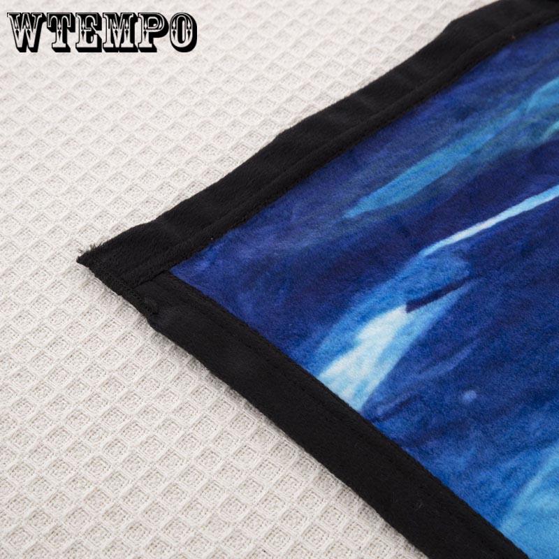 Wolf Spirit Soft Warm Plush Fleece Blanket Solid Color Flannel Blanket Throw Rug Bedding