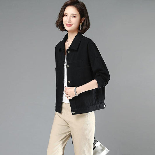Denim Jacket Girls Korean Style Loose Autumn Clothes Embroidery Loose Denim Jacket Women