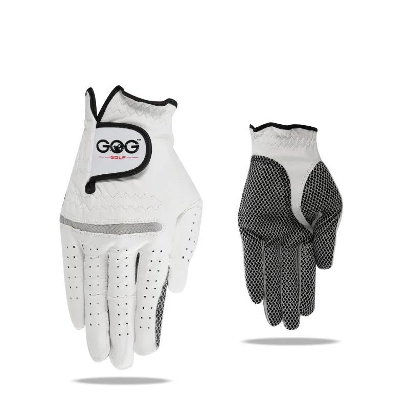 Men's Golf Gloves Sheepskin Non-slip Wear-resistant Left and Right Hand Breathable Sports Gloves Training Golf Gloves