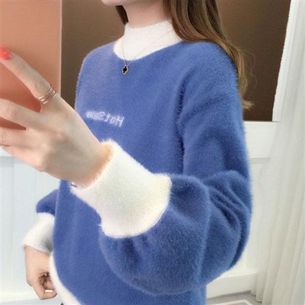 Autumn and Winter Thick Sweater European and American Style Jacket Loose Casual Young Women's Top