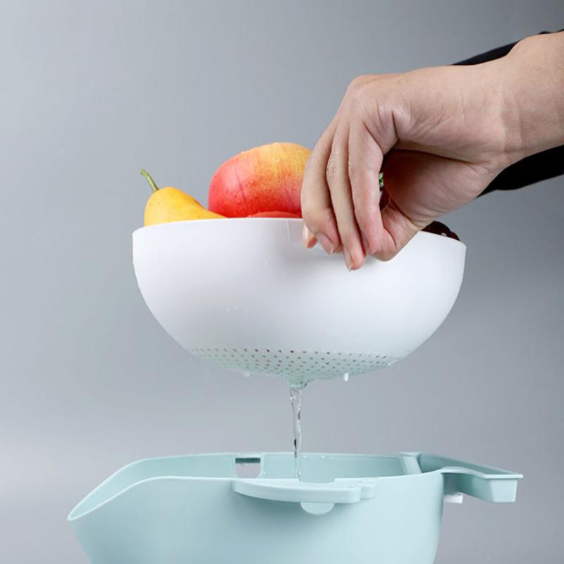Multifunctional Vegetable Cutting Artifact Kitchen Supplies Household Wipe Potato Slicing Grating Vegetable Washing and Draining Basket