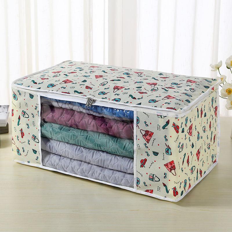 Non-woven Household Dust-proof Storage Bag Quilt Clothes Packing Bag Moving Clothes Sorting Bag