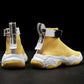 Men's High Top Sneakers Korean Style Trendy All-match Socks Shoes Teen Student Trendy Shoes