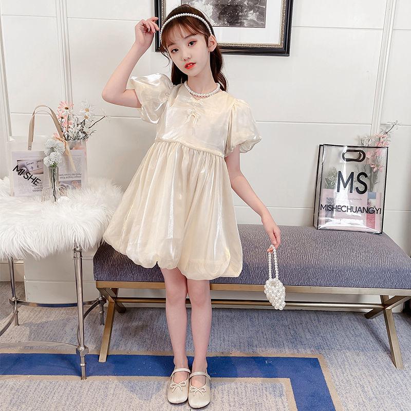 Children's Clothes Princess Dress Girls Muyun Yarn Dress Western Style Children's Puff Sleeve Skirt Summer