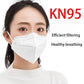 KN95 Facemask Filtration 95% Adults Disposable Face Masks Anti-Dust PM2.5 Fog Safety Protective Mask