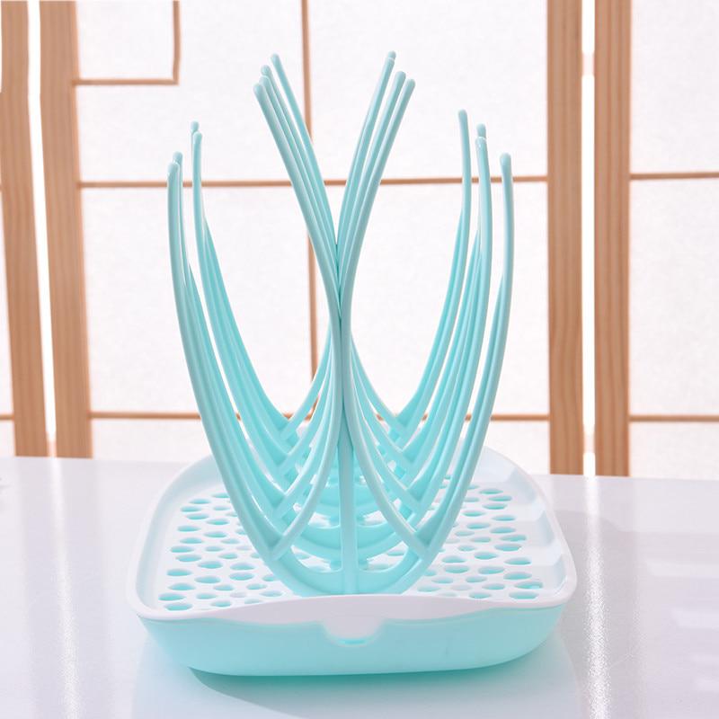 Solid Newborn Bottle Shelf Drainer Detachable Baby Bottle Holder For Feeding Cleaning Dryer D