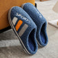 Autumn Winter Women Men Slippers Soft Sole Home Shoes Thick Warm Indoor Slippers Non-slip Sliders Cute Comfortable Footwear Couple Fur Fluffy Sliders