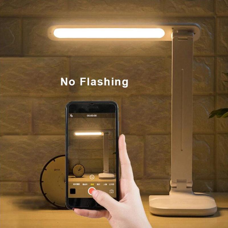 USB Rechargeable Dimmable Table Lamp  Eye Protection Reading Bedroom Bedside Lamp LED Night Light