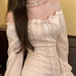 Spring and Autumn European and American Style Ladies Dress Palace Retro Slim Slim Dress Long Sleeve Temperament Skirt