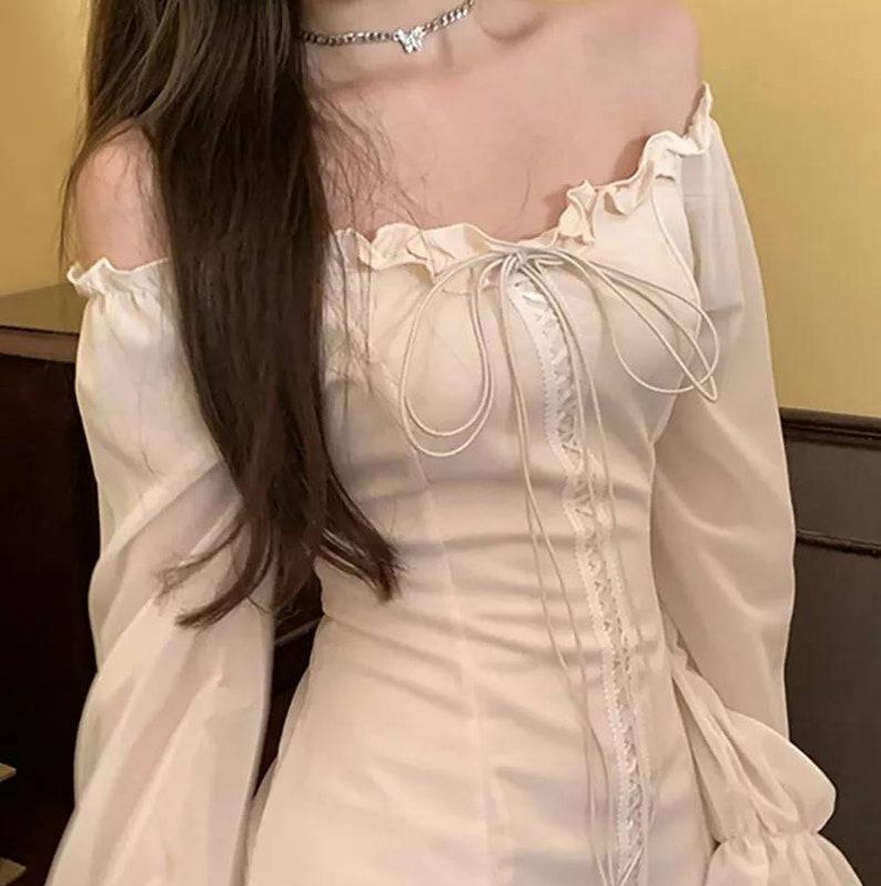 Spring and Autumn European and American Style Ladies Dress Palace Retro Slim Slim Dress Long Sleeve Temperament Skirt