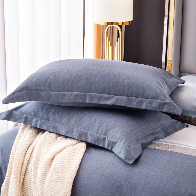 A Pair of Cotton Padded Pillowcase Double Pillowcase 48cmx74cm Bedding
