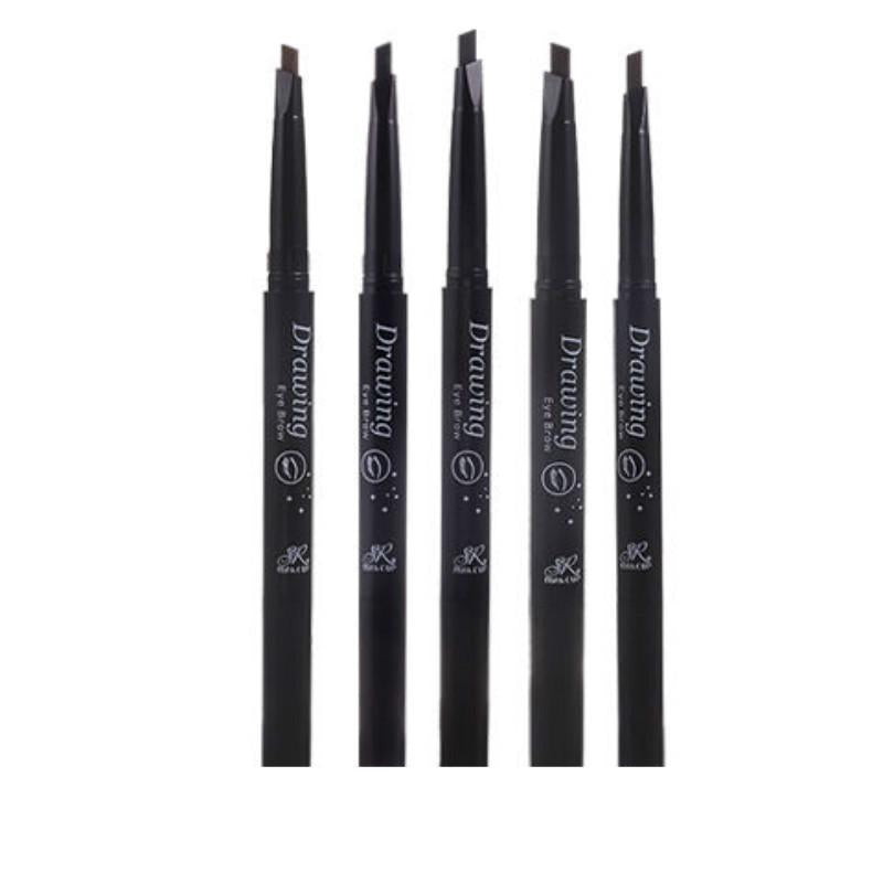 Waterproof and sweatproof natural lasting non-fading female junior double-headed eyebrow pencil