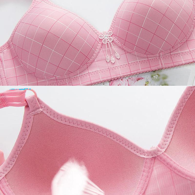 Push Up Bra for Women Plus Size Bras Underwear Wireless Soft Seamless Brassiere Large Cup Bralette Cotton Comfortable Lingerie