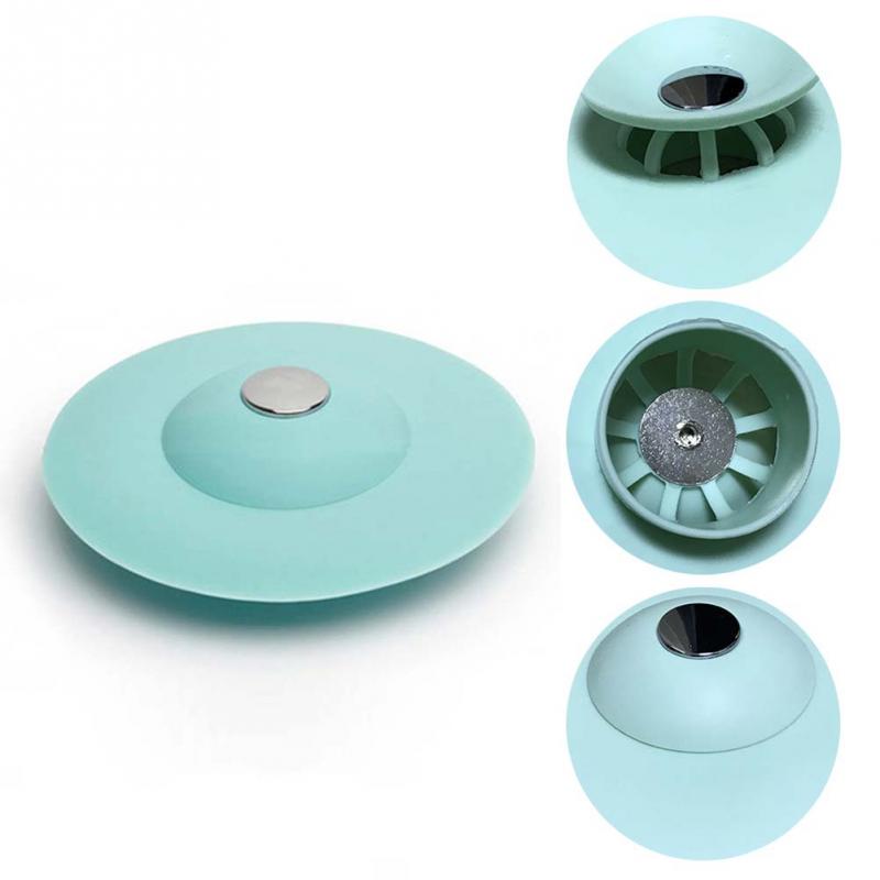 1Pcs Potable Drain Stop Kitchen Sink Stopper Drain Plug Floor Drain Hair Stopper Bath Catcher Sink Strainer Cover Tool