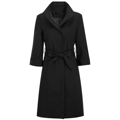 Double Breasted Long Trench Coat Women Khaki Slim Belt Cloak Mujer Windbreaker Female Plus Size