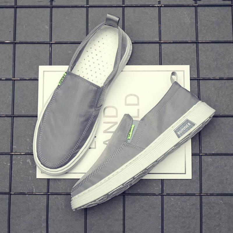 Spring Summer Canvas Shoes Men's Korean Version All-match Casual Cloth Shoes Ice Silk Breathable Deodorant Driving Shoes