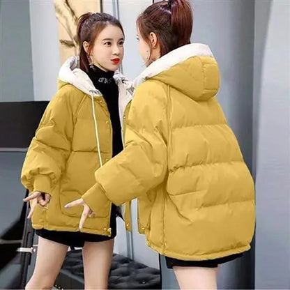 Women Winter Warm Parkas Windbreaker Hooded Jacket and Coats Fashion Casual Down Jacket