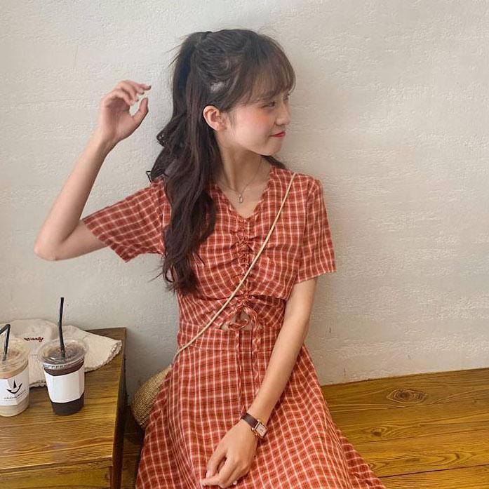 Female Casual Vintage Super Fairy Vacation Sweet Dress Slim Elegant Minority Little Fresh Holiday Dress
