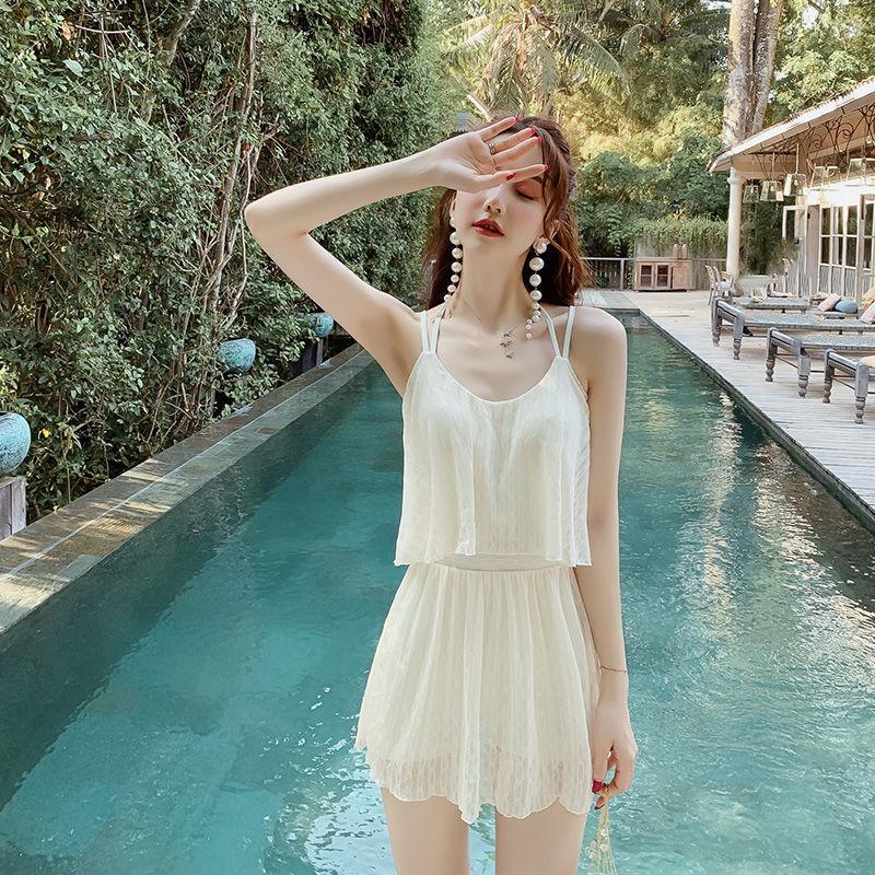 Swimsuit Women Cover Belly Slimming Two-piece Swimwear Beach Swimming Swimwear Sexy Cute Two-piece Ladies Swimwear