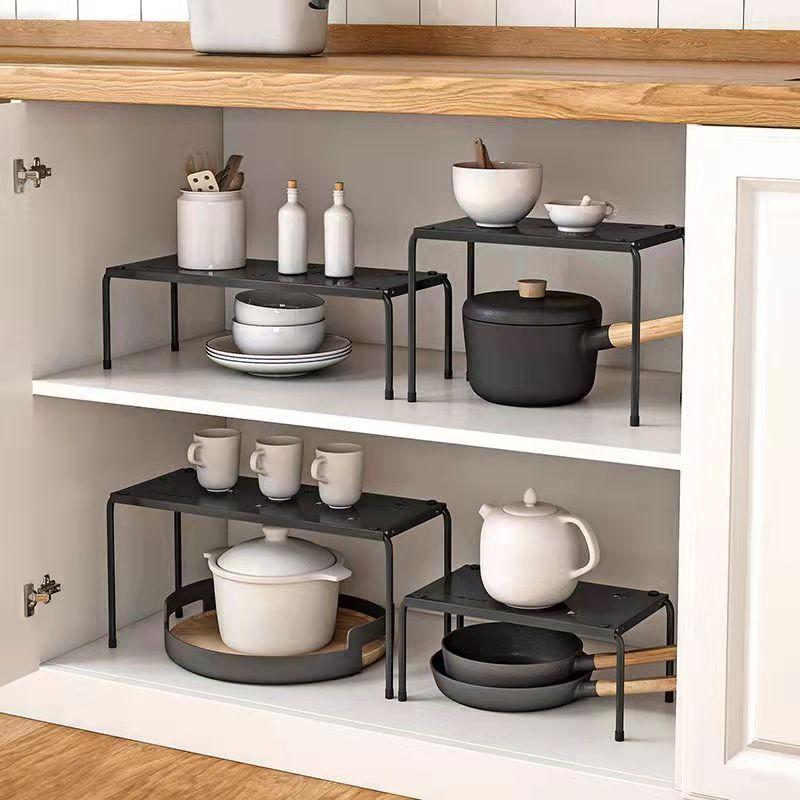 Multi-function Shelf Spice Rack Kitchen Organizer Cabinet Storage Rack Countertop Debris Storage Household Small Table Storage Shelf