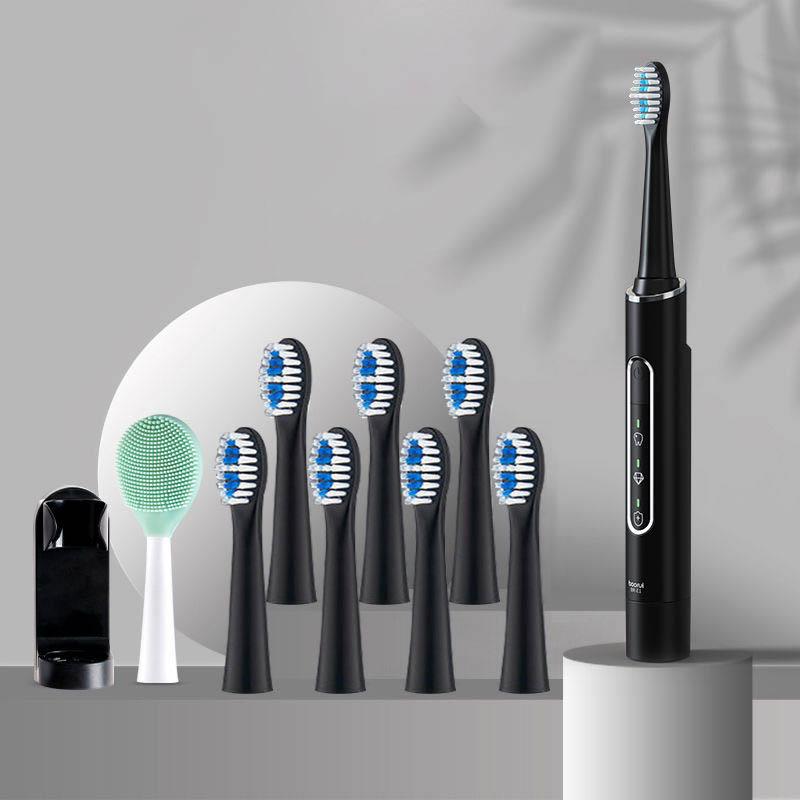 Home Oral Care Products Electric Toothbrush Facial Cleanser Dual-use Fully Automatic Rechargeable Adult Waterproof Whitening Sonic Soft Brush