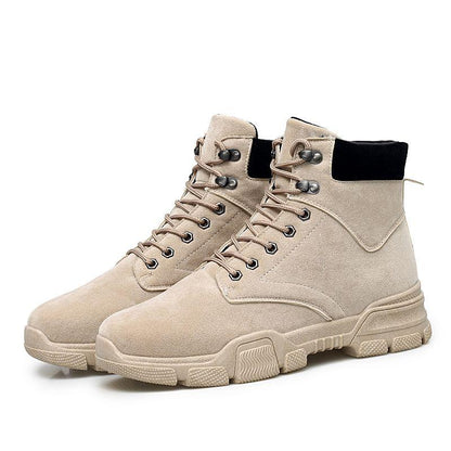 Autumn Men's Shoes High Top Shoes Men's Fashion Martin Boots Men's British Work Shoes Men's Sneakers