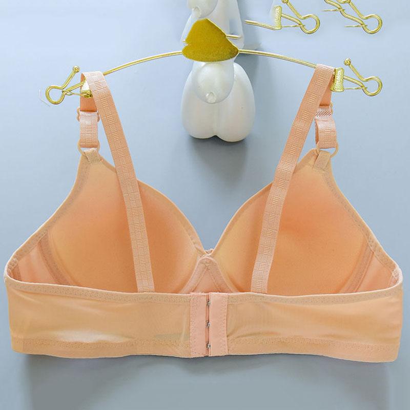 Rims Gather Sexy Comfortable Breathable Bra Ladies Small Chest Jacquard Bra Thin Underwear