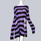 Goth Punk Sweater Fashion Hole Pullover Knitted Striped Sweaters Plus Size Loose Long Sweater Broken Hollow Out Streetwear Hip Hop Harajuku Sweaters