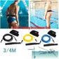 3/4M Adjustable Swim Training Resistance Elastic Belt Tether Elastic Rope Band