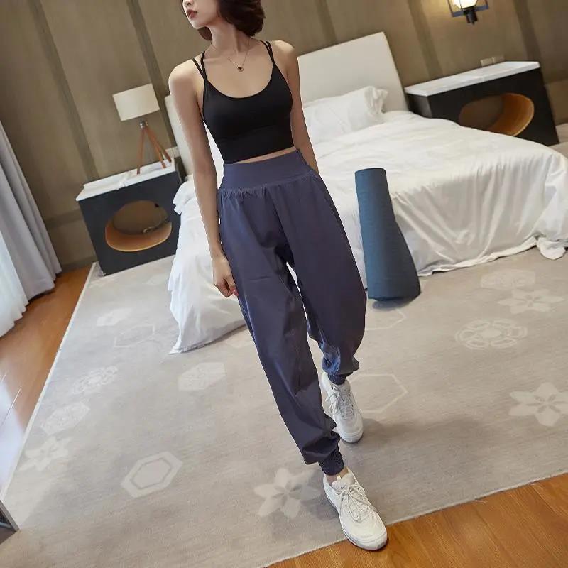 Loose-fitting Sports Pants Women's Spring and Autumn Thin Running Quick-drying Fitness Clothes High-waist Harem Casual Pants