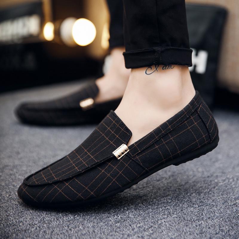 Men Loafers 2020 Spring Summer Men Shoes Casual Shoes Light Canvas Youth Shoes Men Breathable Fashion Flat Footwear