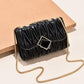 Textured Fold Female Bag Fashion One-shoulder Messenger Bag Wild Chain Small Bag Trend