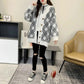 Autumn and Winter Lazy Style Long Sleeve Sweater Korean Loose V-neck Sweater Loose Jacket
