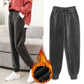 Gold Velvet Lamb Velvet Sweatpants Women's Fashion All-match Plus Velvet Thickening Winter Warm Harem Pants Large Size Slim Pure Color Pants