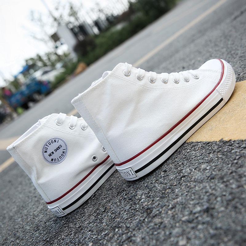 Summer Autumn Women Canvas Shoes Casual Flat Female Cloth Shoes Street Style Ulzzang White Shoe