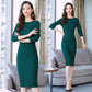 Thick Long Sweater Dress Women Half-high Autumn Winter Sweater Dress Female Casual Loose Knit Dress