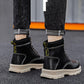 Martin Boots Men's Winter British Style Korean Tooling Shoes Wild Warm Men's Boots Plus Velvet High-top Cotton Shoes Trend Military Boots