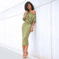 2019 Women Sexy Summer Vintage Off Shoulder Mid-calf Dress Three Quarter Sleeve Bodycon