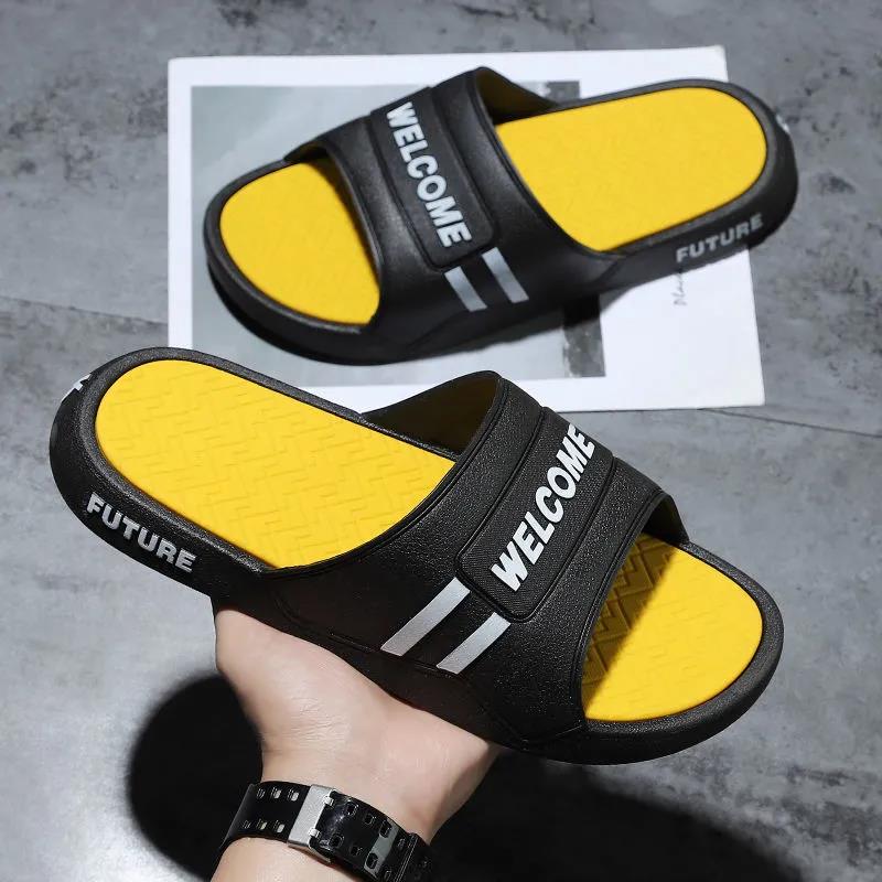 Summer Home Non-slip Men's Personalized Wear-resistant Beach Sandals and Slippers